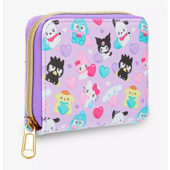 Loungefly Hello Kitty And Friends Hearts Mini Zipper Wallet - NWT - Picture 2 of 4